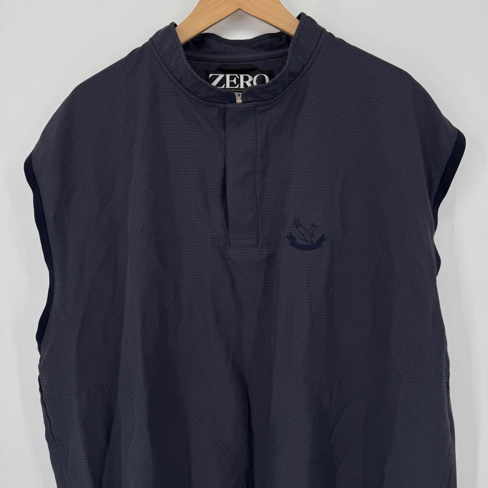 Vintage‎ ZERO Restriction Outerwear Mens Vest Pullover GOLF XL Navy Blue